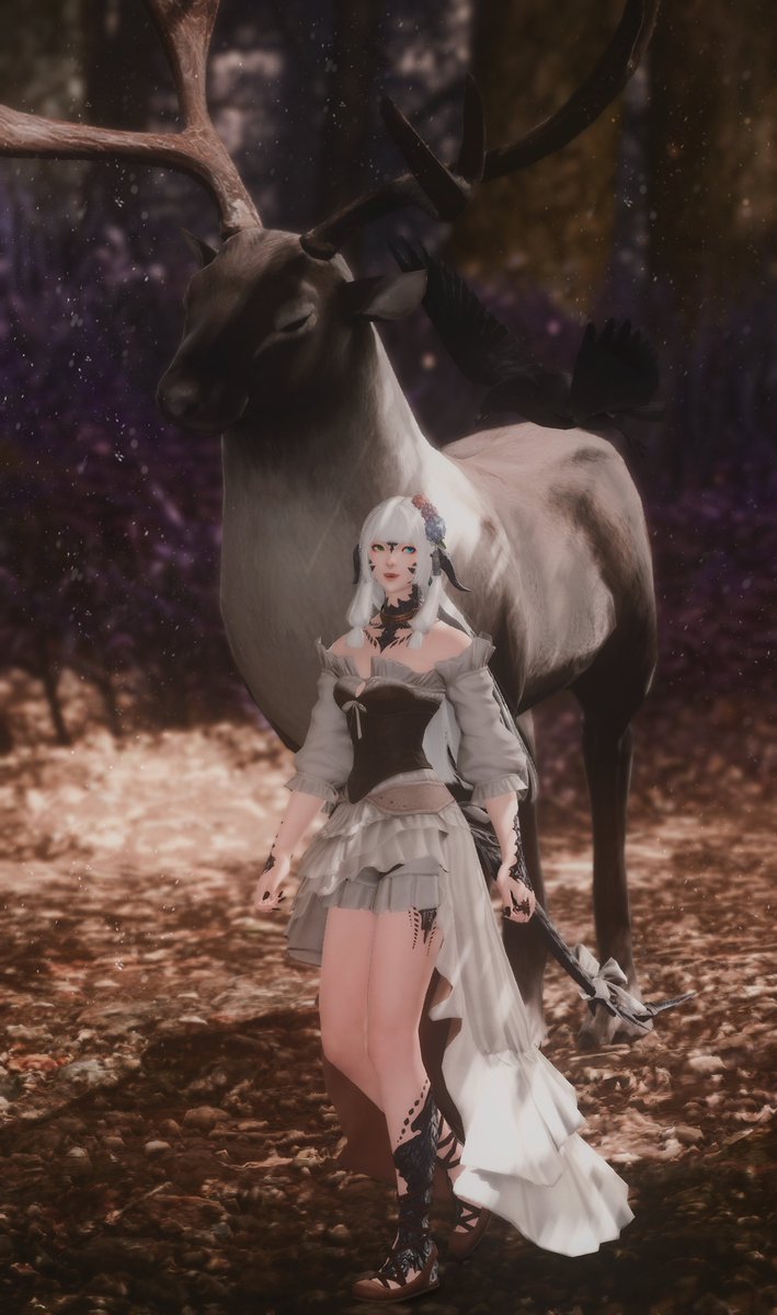 #AuRaApril Day 23: Wildlife

Elentiya has two animal companions, Abaka her hunting crow and Enkh her buck. 

#GPOSERS #ReShade #FFXIVScreenshots #ffxivsnaps #FF14SS #ffxivgposers