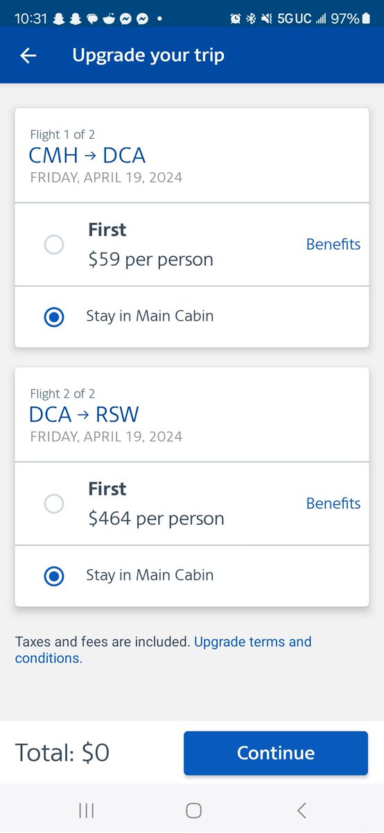 @AmericanAir what does status really mean? Exec Platinum here; getting marketed to buy an upgrade 24 hours out from a flight. Status upgrades are supposed to clear as early as 100 hours before a flight. What's the deal?
#frequentflyer #travel #airlines #airtravel @thepointsguy