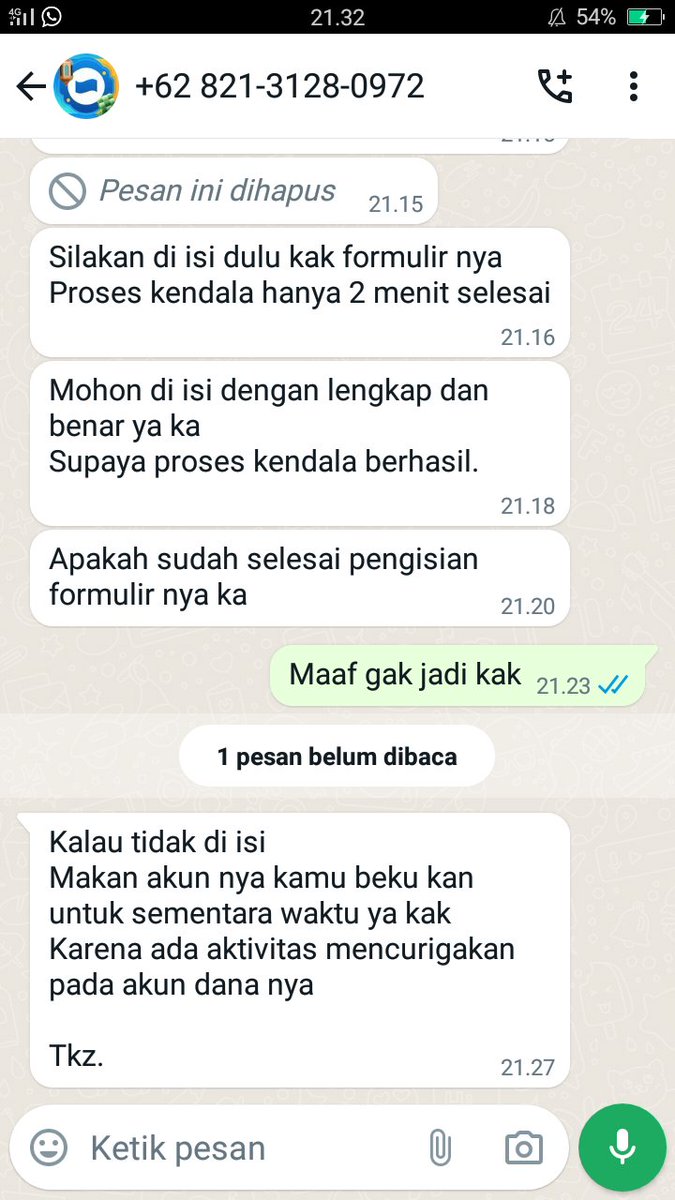 doneidon71's tweet photo. @danawallet apa betul harus melalui Whatsup? https://t.co/gz5Qi8gA4L