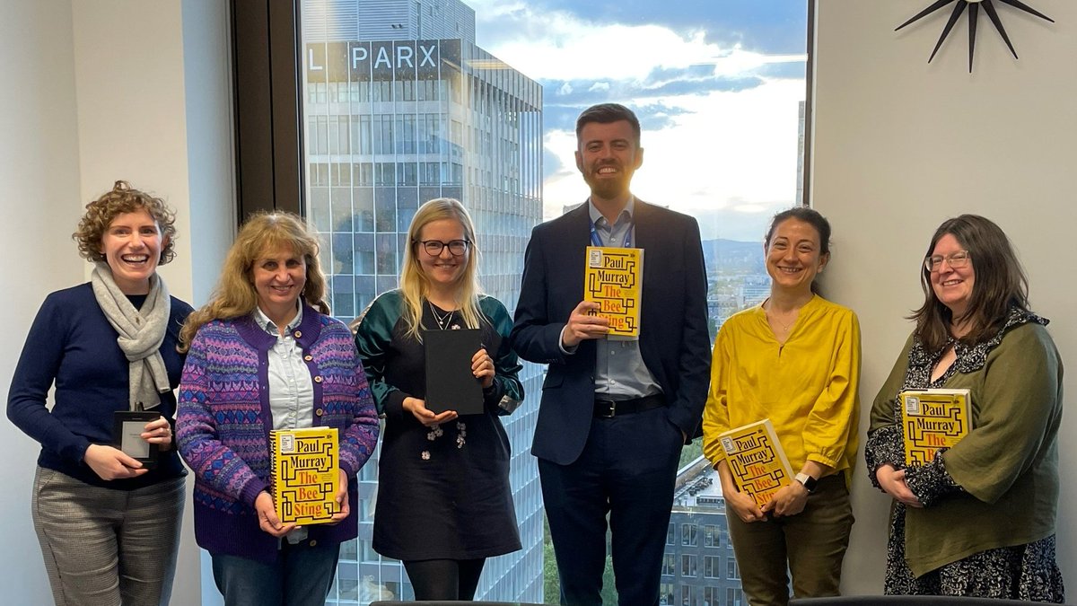 Thank you to our #BookClub attendees for sharing their thoughts on Paul Murray's The Bee Sting. The next Book Club meeting will take place on 11 June. Keep an eye on our social media channels to find out which book we will discuss!