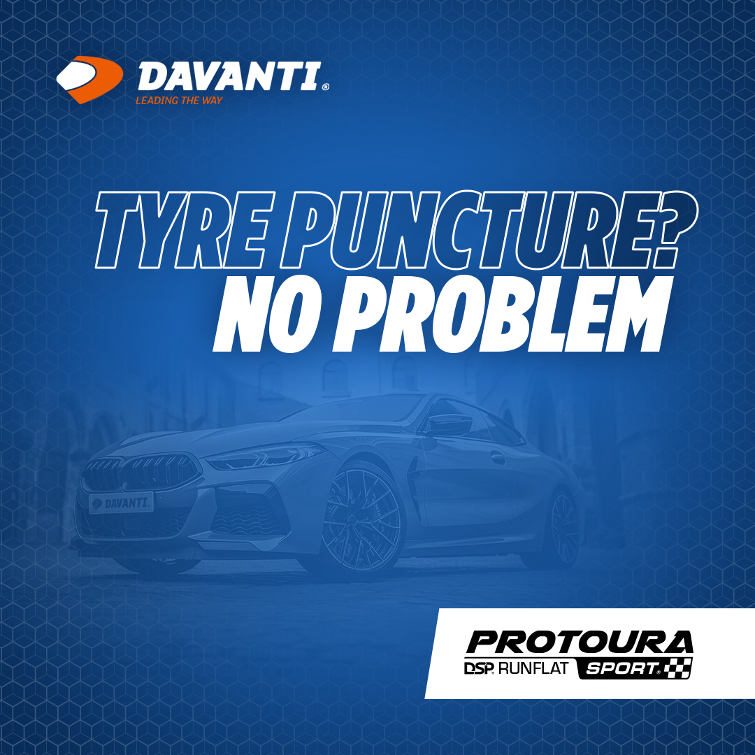 Tyre puncture? No problem. The self-supporting internal sidewall Protoura Sport DSP Runflat continues to support the weight of your vehicle in the event of a puncture, allowing you to safely travel to a place of repair. Learn more: bit.ly/44xoi9r