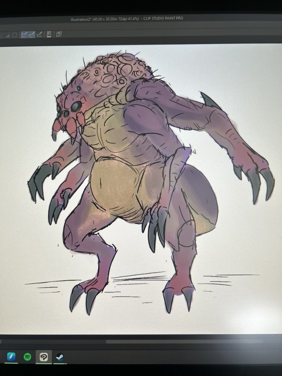 Tommuls_art's tweet photo. Love the Ettercap from dnd so im playing around with the concept of making it a playable character. Thoughts so far? https://t.co/PoRmlxRgyc