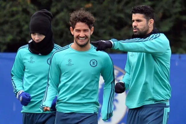 🇧🇷 Alexandre Pato e 🇪🇸 Diego Costa - Chelsea, 2016.