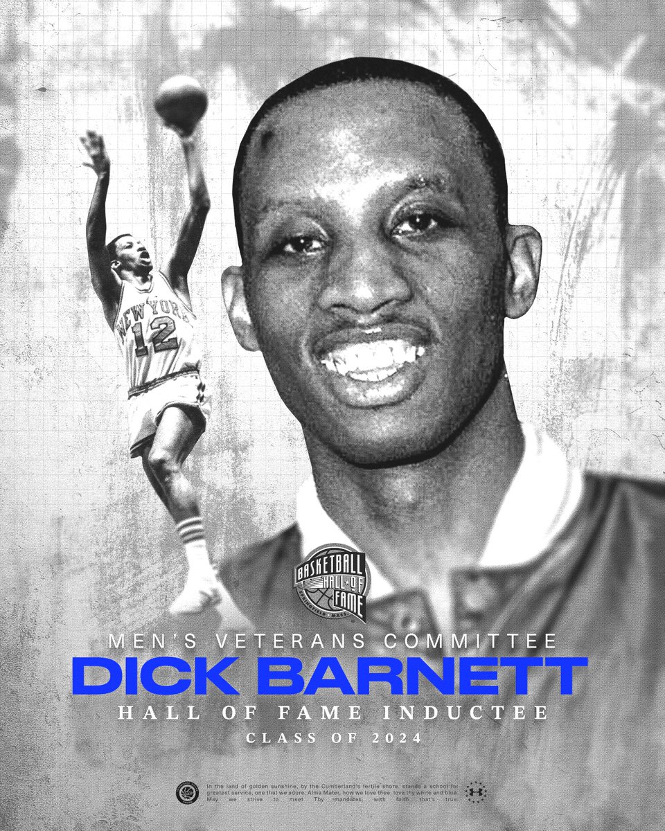 Congrats to former TSU and NBA legend Dick Barnett for being inducted into the Naismith Basketball Hall of Fame 2️⃣x NBA Champion 3️⃣x NAIA Champion 3️⃣x All-American 1️⃣x NBA All-Star 1️⃣st Round Draft Pick No. 1️⃣2️⃣ Retired by NY Knicks #RoarCity