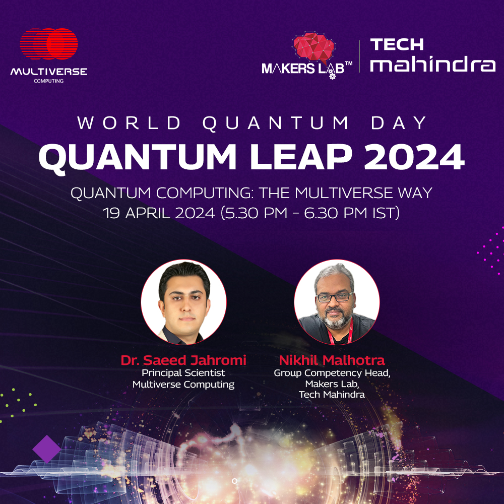 Shreenivasch's tweet photo. We are excited to have @saeedjahromi (principal scientist at Multiverse Computing) talk to @nickmalhotra about quantum computing providing insights into quantum-inspired tensor network simulation methods and generative AI.  Click here to join : https://t.co/rs16txWvLa https://t.co/guEvqWGvCP