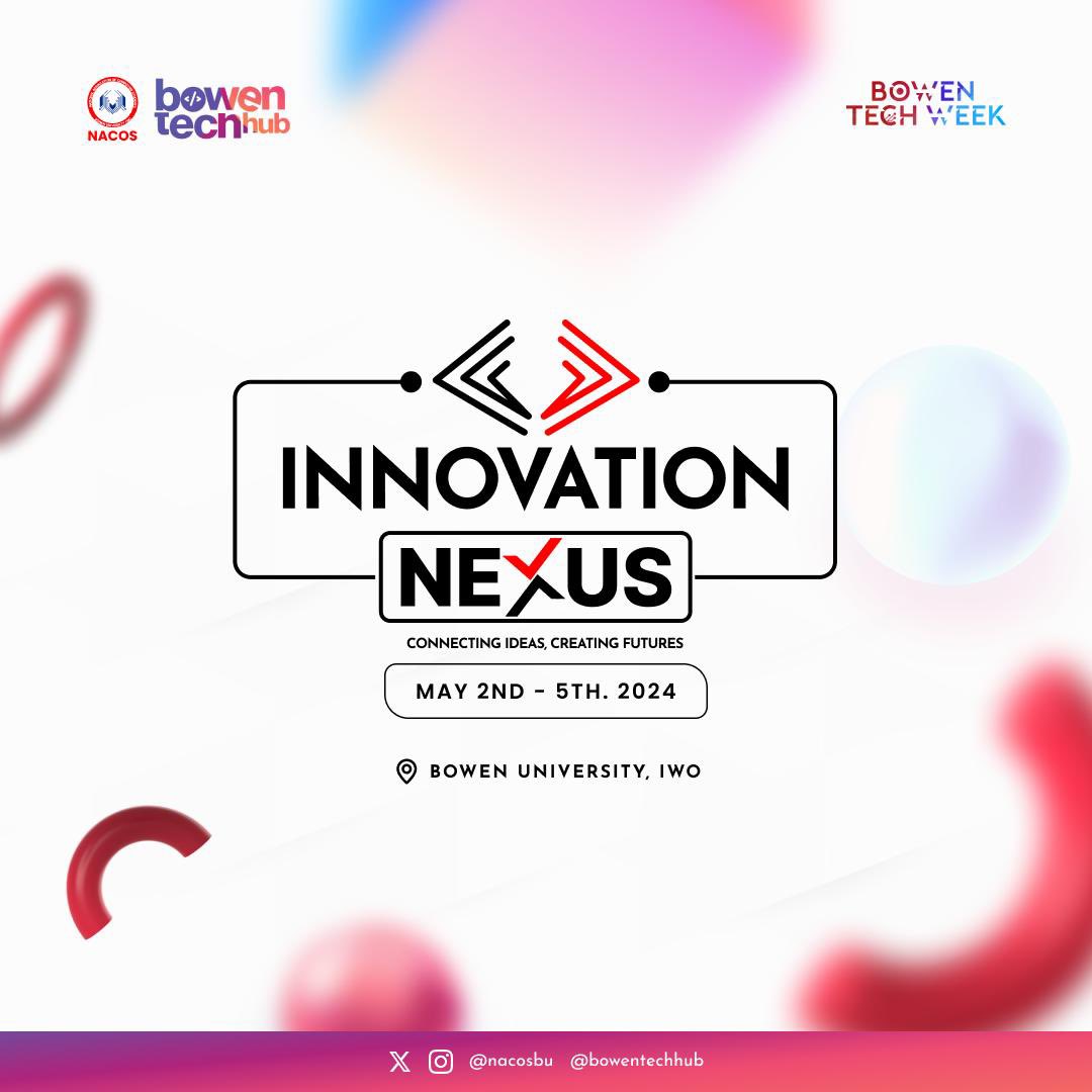 The anticipation is over! We're thrilled to reveal the theme for  #Bowentechweek2024: “INNOVATION NEXUS: Connecting Ideas, Creating Futures.” Join us as we delve into the latest innovations and groundbreaking ideas. Don’t miss out on this opportunity to explore the future.💪🏽🎉