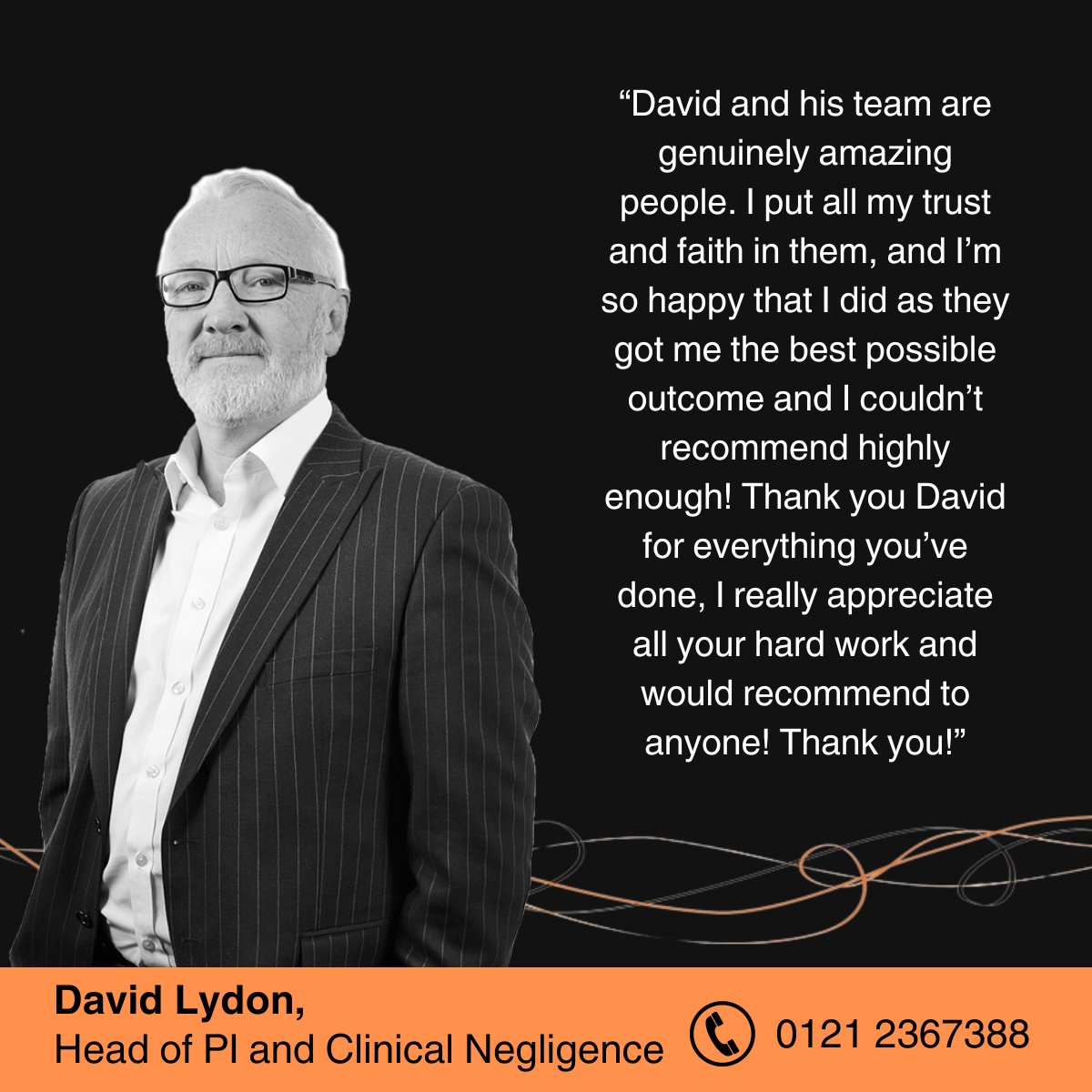 A huge well done to Head of mfg's PI & Clinical/Medical Negligence David M. Lydon for earning this amazing review! Visit our Personal Injury page here: mfgsolicitors.com/site/services-…… for more info. #personalinjury #medicalnegligence #feedbackfriday