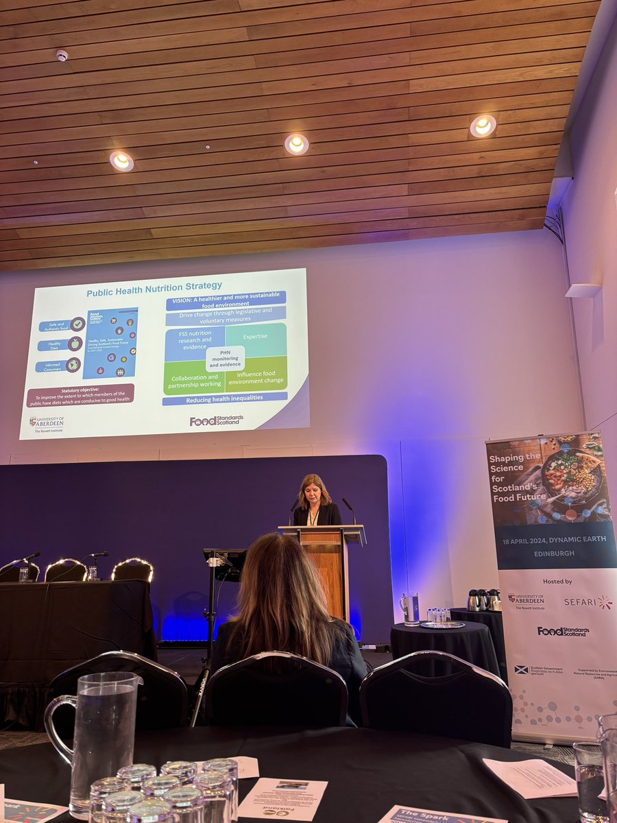 ProfAJohnstone's tweet photo. Excellent presentation from @DrGillianFSS outlining the public health nutrition policy @FSScot @rowett_abdn https://t.co/dznNsxKNkx