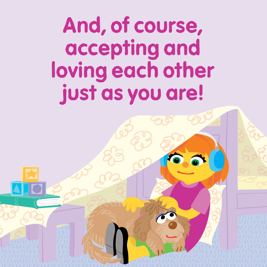 Whether it’s a family pet or a stuffed animal, furry friends can provide kids with an avenue to learn new skills! This new storybook for autistic children models growth in self-confidence, empathy, and friendship. For free resources, visit: m.sesame.org/juliarosetw…