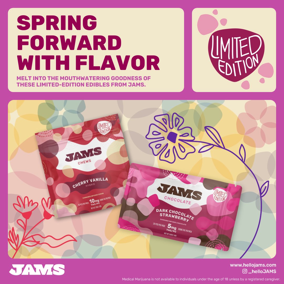 Step into Spring with new limited edition Cherry-Vanilla chews and Dark Chocolate Strawberry Choco's🍓🍫