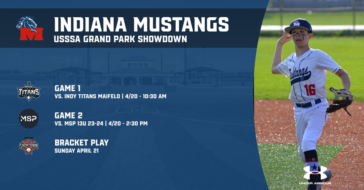2 days away...we are more than ready to get back on the field! Doubleheader pool play on Saturday in Kokomo and the goal is set for another championship Sunday at <a href="/GrandParkSports/">Droplight Grand Park Sports Campus</a>

@IndianaUSSSA <a href="/Bullpenevents/">Bullpen Tournaments</a> <a href="/1MustangsNation/">Indiana Mustangs</a> @RoundtripperAca