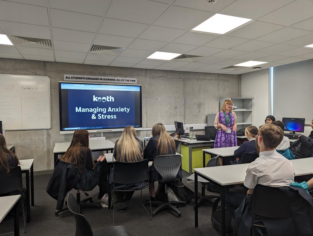 Today, our Year 10 students had wonderful opportunity to work with @kooth_plc on some valuable anxiety workshops! 💬✨ These sessions were designed to equip our students with valuable tools and support as they gear up for their exams. 📚💪 #Kooth #SupportingOurStudents