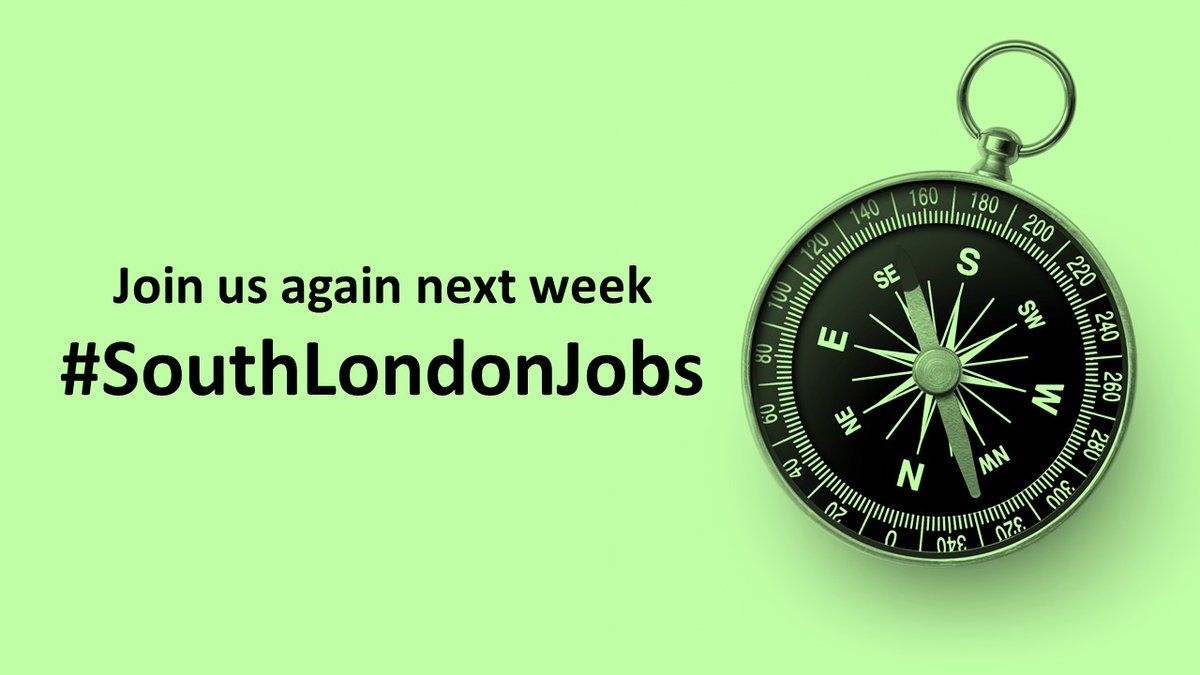 That's the end of this week's #FocusOnSouthLondon feature 🛑

We hope that you found something suitable and good luck with your applications 👍

Join us at the same time next week 📅

Click here to see all of the jobs we posted 👉 ow.ly/yHA550Njhpm

#SouthLondonJobs