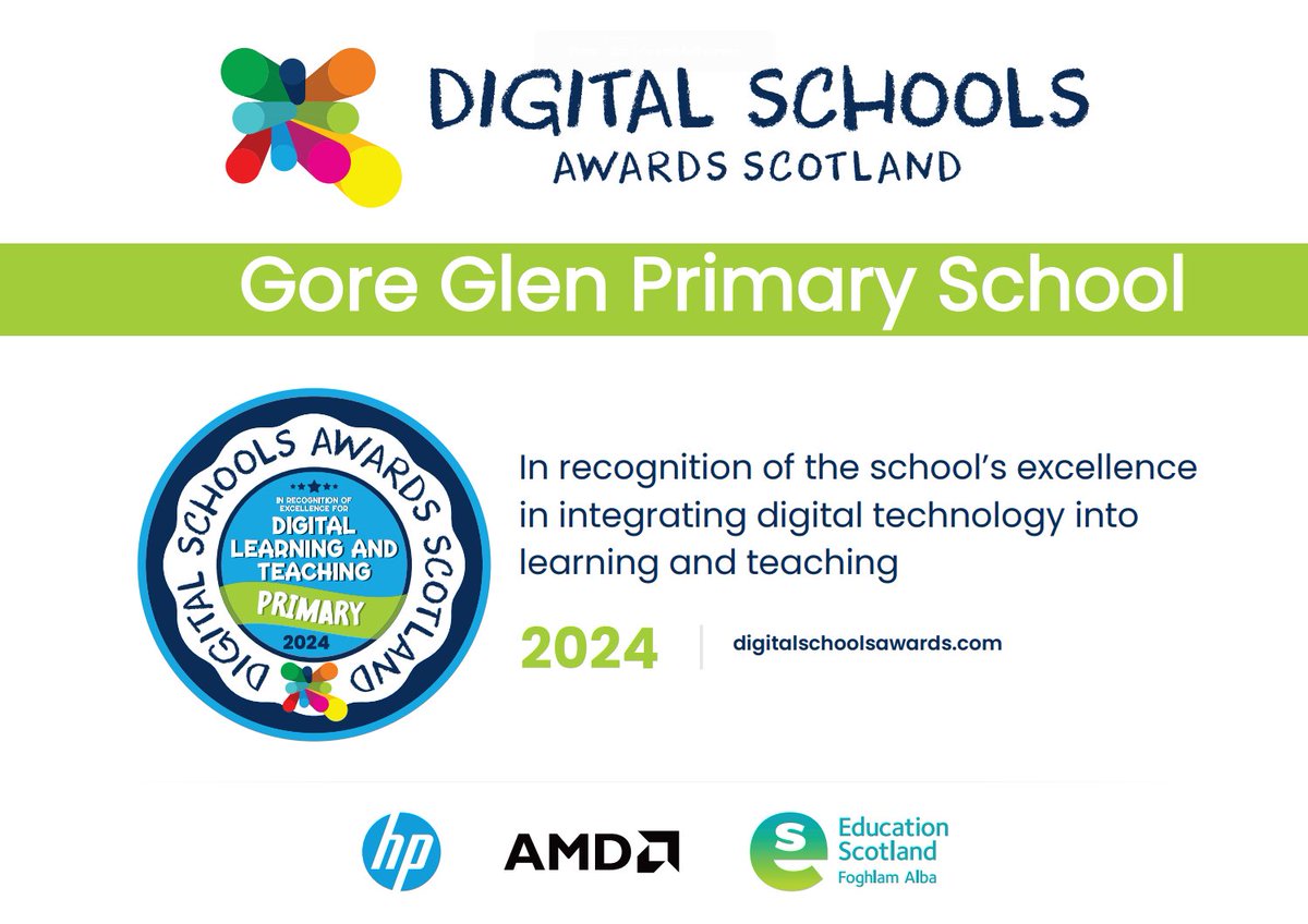 We are so excited to receive our Digital Schools Award. Our staff and children have worked hard to achieve this and we are so proud! @awards4selfie @MidDigiLearn