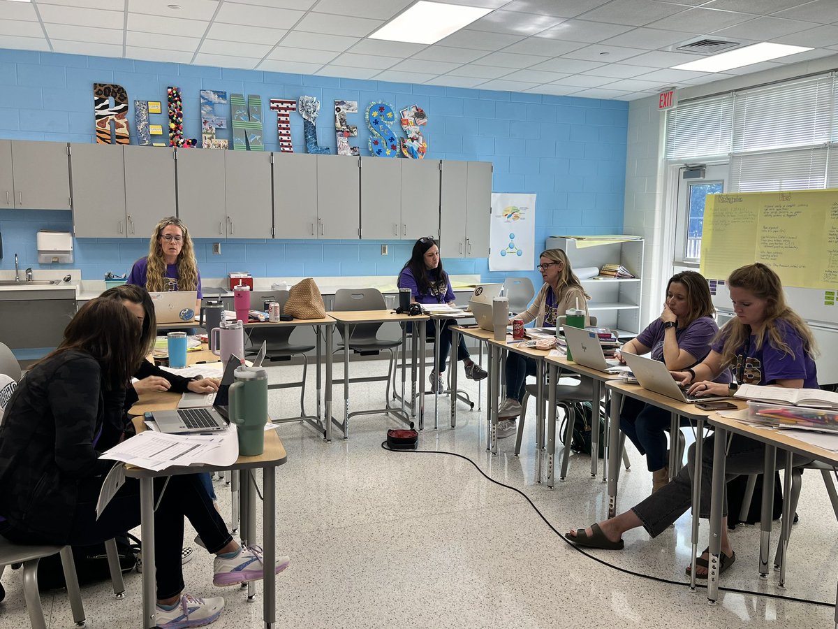 ashlee_ciccone's tweet photo. They’re beasts…creating an explicit scope and sequence for writing across all subjects and grades today…this is what teacher leaders look like! #RelentlessPES @NCDPI_OEL https://t.co/PV75w4TZHk
