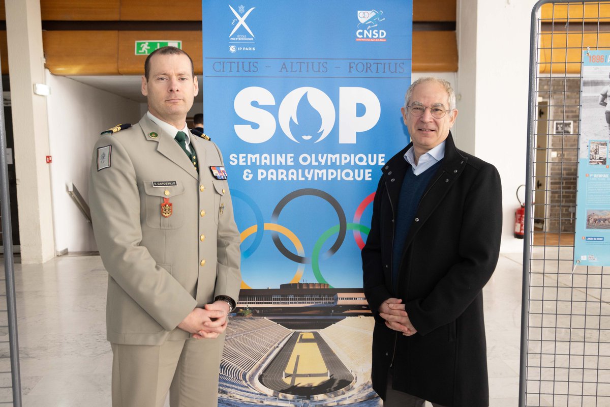 [ #DFHM ]

L’X a célébré la #SOP qui vise à promouvoir la pratique sportive, à sensibiliser aux valeurs civiles et sportives de l'olympisme/paralympisme et à faire découvrir les disciplines des #JOP2024 💪
Avec @SportsDefense, des activités handisport ont aussi été proposées🙏