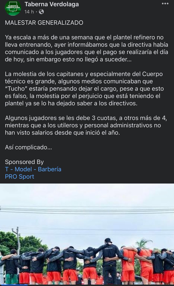 De ayer a hoy las cosas están peor en OP.
Los jugadores están molestos por el incumpliendo.
El DT y su cuerpo técnico están molestos por el incumplimiento.
La dirigencia espera el desembolso como anticipo de parte de la FBF, pero ¿y después? Tapamos un hueco clavando otro. De…