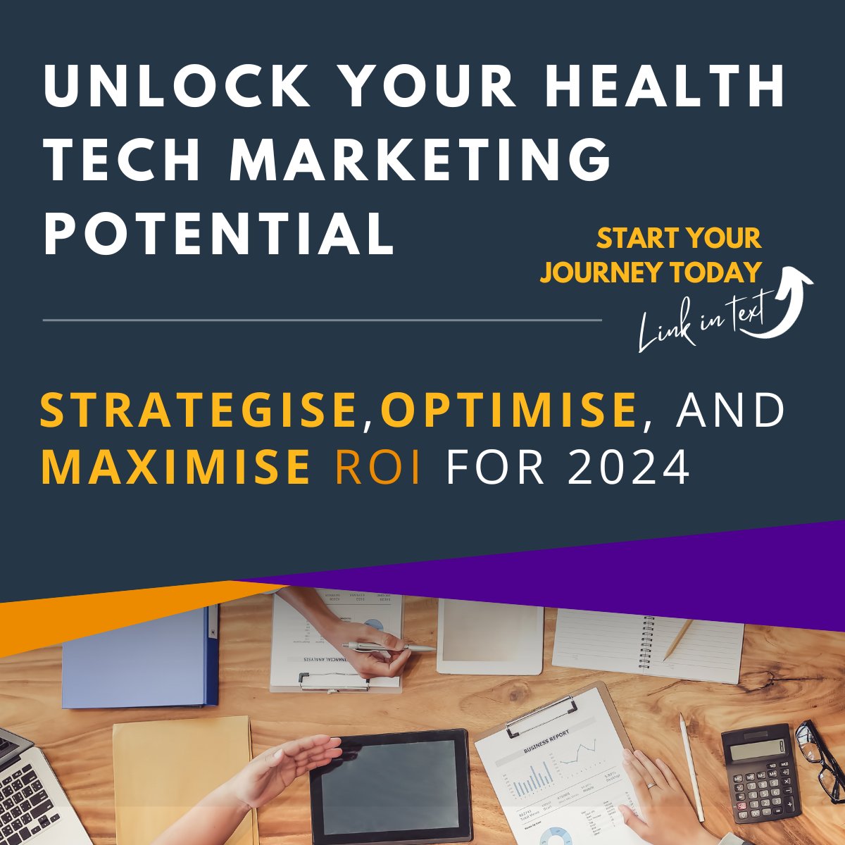🚀 Ready to elevate your health tech marketing for 2024? It's time to strategise, optimise, and maximise your ROI! Let's cut through the noise together and get your innovation the attention it deserves. bit.ly/2024-health-te… #HealthTechMarketing #Innovation #ROI #NHS