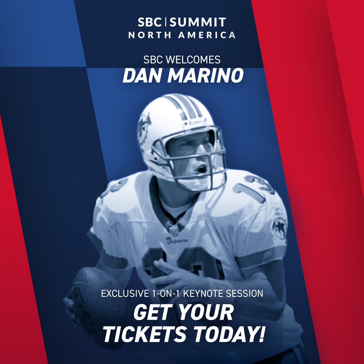 We are honored to welcome NFL legend Dan Marino to SBC Summit North America 2024! 🏈 The 9-time Pro Bowl quarterback is set to feature on an exclusive keynote at SBC Summit North America 2024. Get your passes today! 🎟: sbcevents.com/sbc-summit-nor… #SBCEvents #SBCSummitNorthAmerica