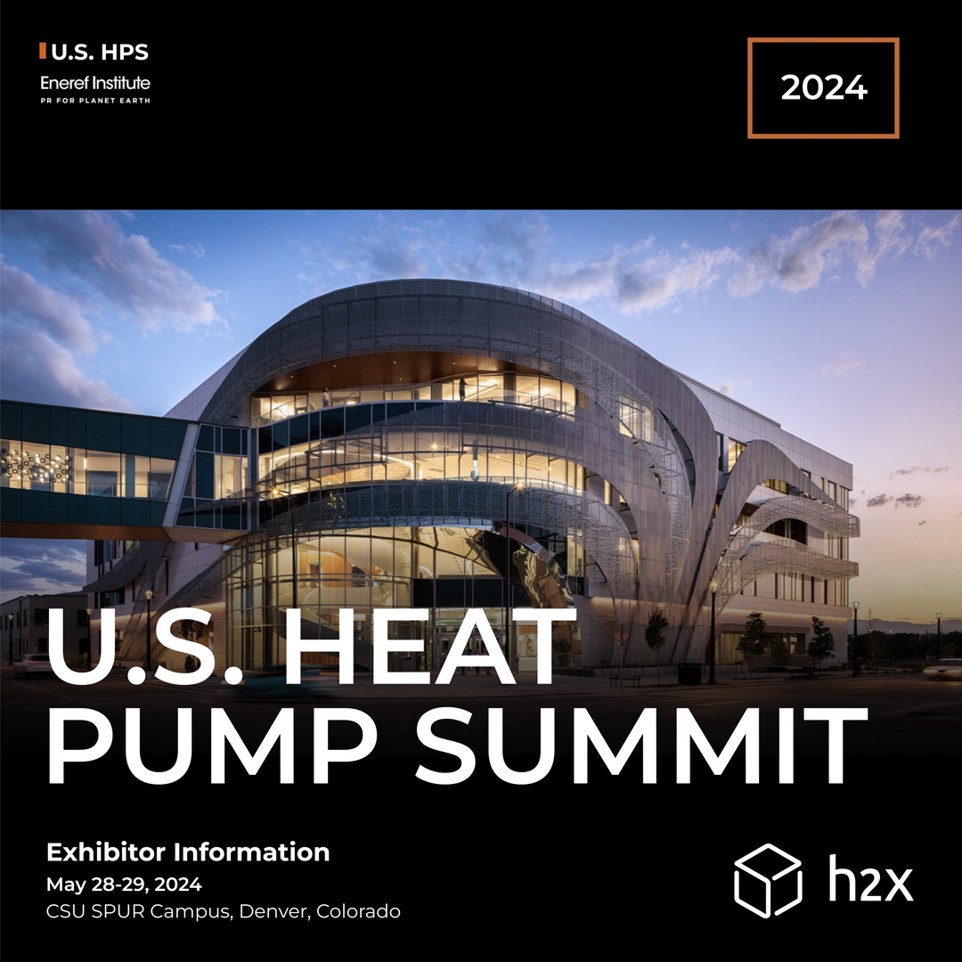 Join h2x at the U.S. Heat Pump Summit 2024 in Denver, Colorado! 🔥

Connect with industry experts and discover the latest innovations in heat pumps. 🌡️

See you there! ♨️

#heatpump #heatpumpsummit #heatpumps