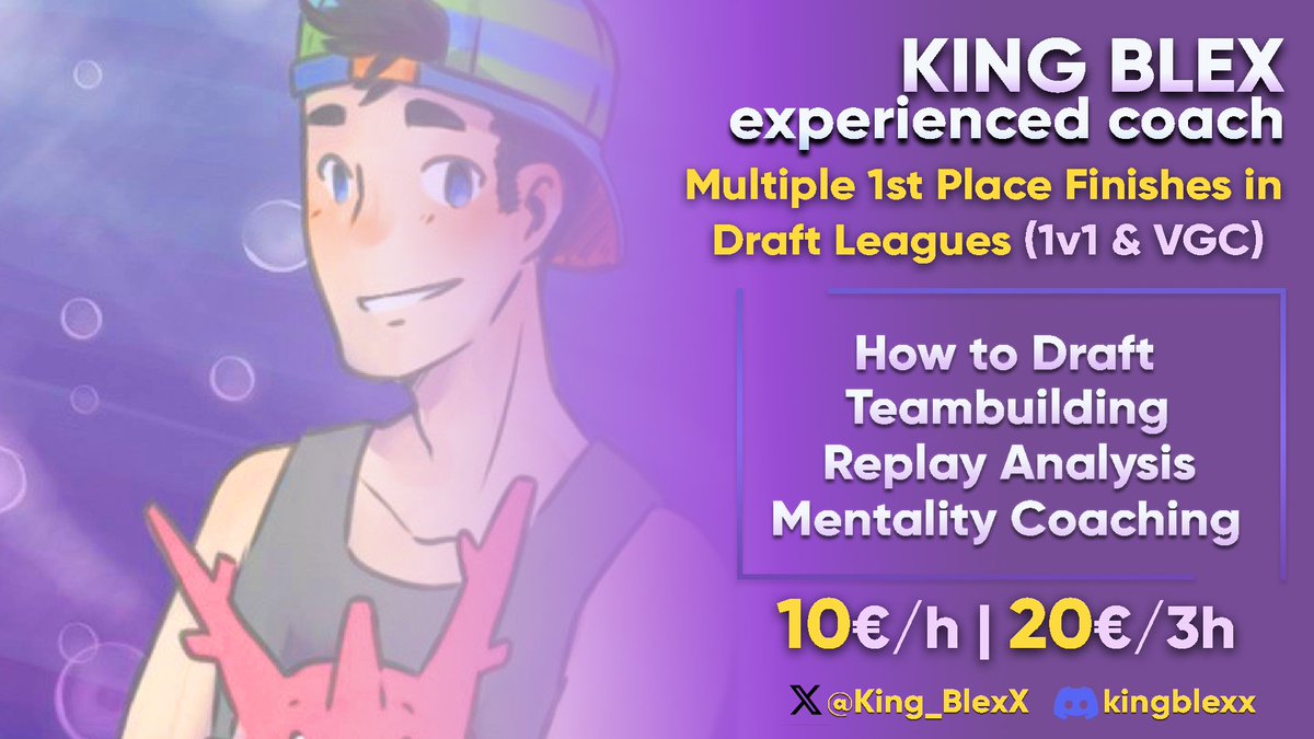In order to be able to finance Hawaii better, I offer VGC &amp; Draft Coaching (German/English). If you are interested, you can contact me here on Twitter or on Discord (kingblexx) in the DMs. Retweets and support are of course very much appreciated