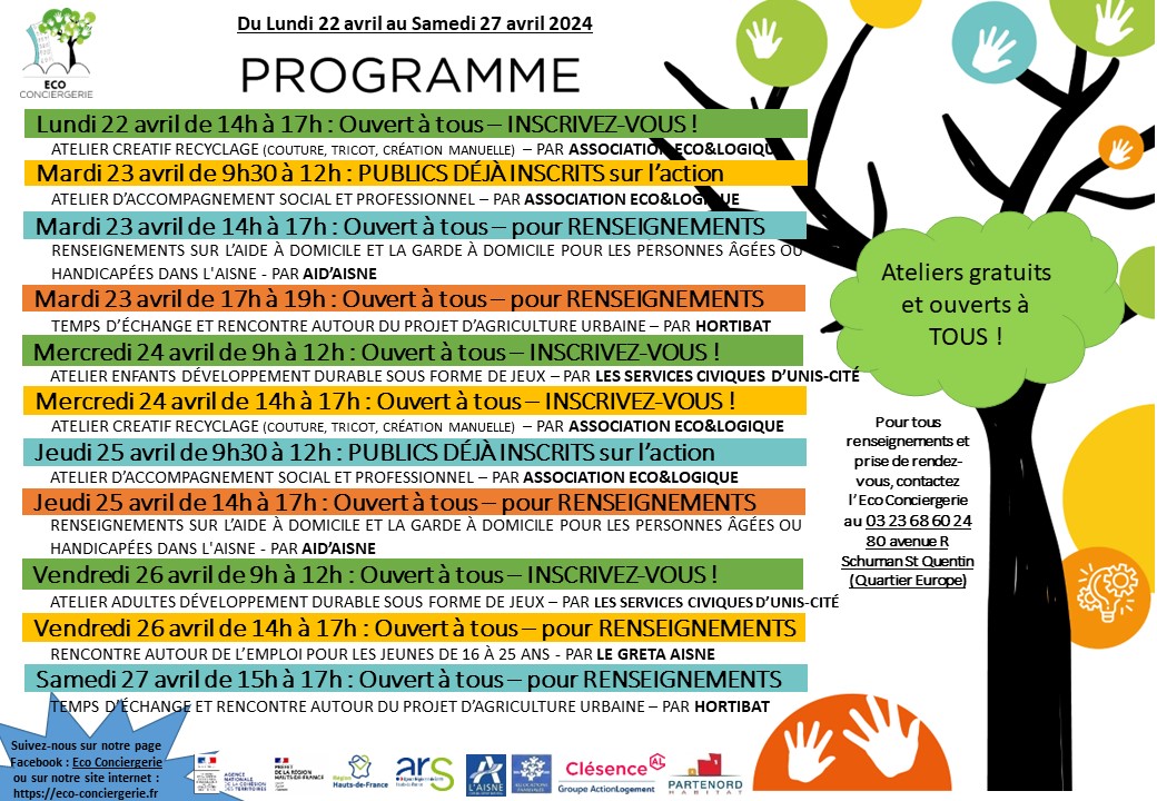 Ecoetlogique's tweet photo. 📷 Au programme de la semaine prochaine dans votre Eco Conciergerie 📷
N'hésitez pas à nous contacter pour tous renseignements ou inscriptions aux ateliers proposés "sur inscription" au 03 23 68 60 24
@followers
@super fans https://t.co/Ln2Ka7HAU6