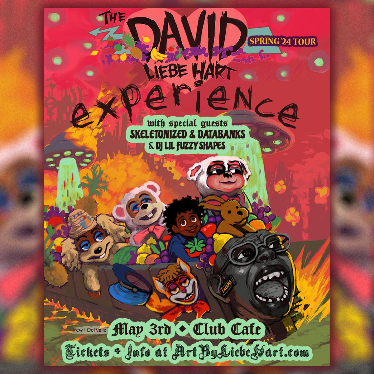 opusoneprod's tweet photo. 🔔 JUST ANNOUNCED 🔔
#DJLilFuzzyShapes will be joining @DavidLiebeHart and special guests #Skeletonized and #DataBanks as support for his @ClubCafeLive show on 05/03.
🎟 BUY TIXS: https://t.co/UJFCtXhowa https://t.co/HbNF9KQsZJ