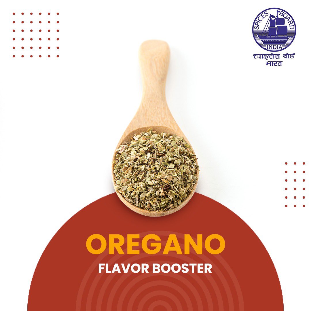 Spices_Board's tweet image. Aromatic herb enhancing dishes worldwide with its flavorful punch and versatile culinary applications 
@doc_goi  #spicesboard #oregano #incrediblespicesofindia