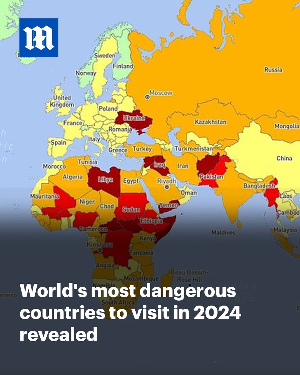 Wish you weren't here? The world's most dangerous countries to visit in 2024 have been revealed

Read more ➡ trib.al/5RZmV9N