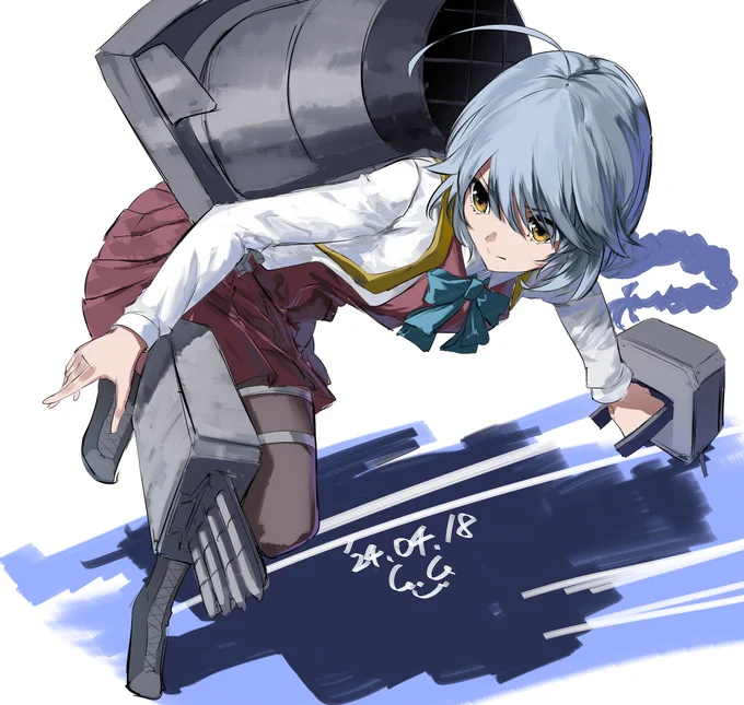 #艦これ版真剣お絵描き60分一本勝負_20240418 
