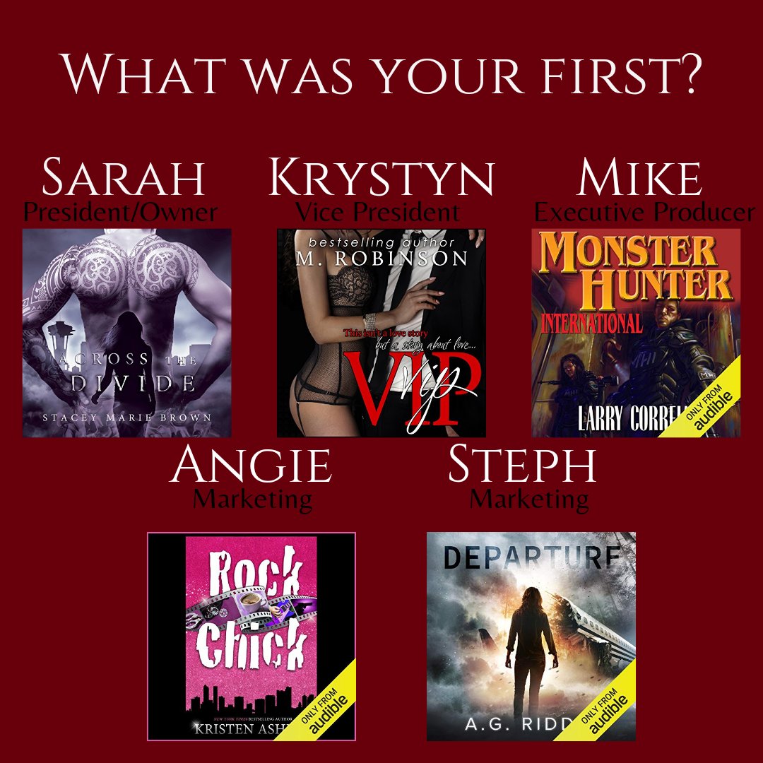 Everyone remembers their first.

What was your first audiobook?

Here is some of ours!

#PinkFlamingoProductions #PFPAudio #FiresideAudio #NorthernLakeAudio #NLA #Audiobooks #HumanVoiceOnly