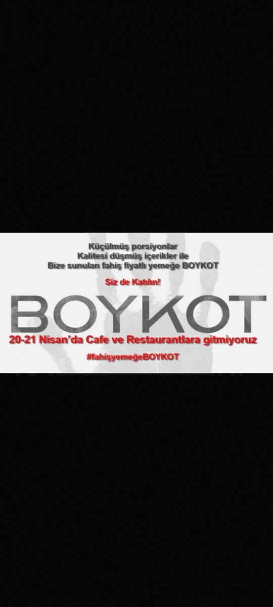 #fahişyemeğeBOYKOT