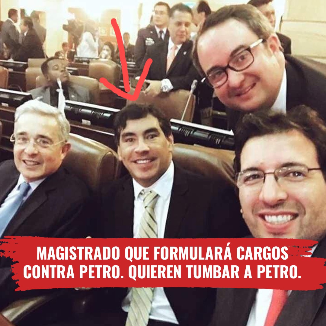 Vienen a tumbar al presidente @petrogustavo Magistrado del CNE va a formular cargos contra él ¿Quién es el magistrado? Hernán Prada, excongresista del CD que renunció en 2021 a su curul huyendo de que la Corte no lo investigara, pero aun así ha sido llamado a juicio por soborno