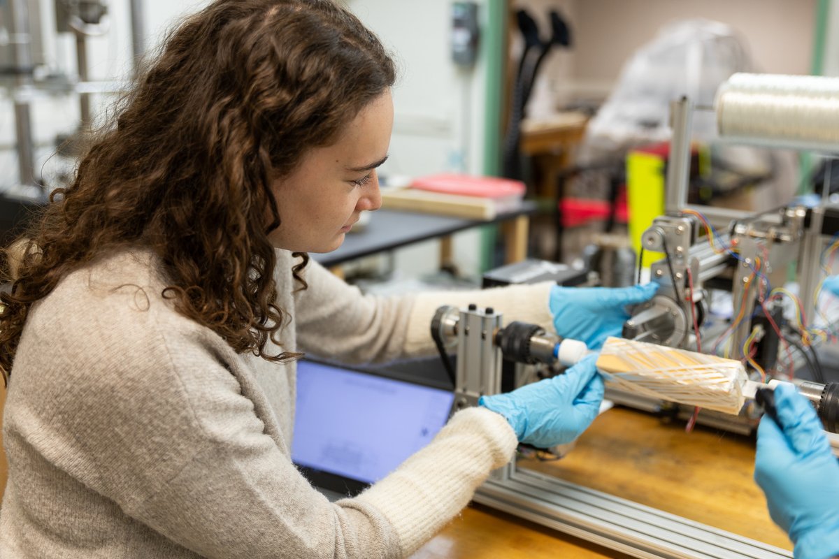 CEE Badger Kennedy Perez and Professor @PavanaPrabhakar are researching a new way to fabricate alternate buckling-restrained braces (BRB) for earthquake resistant structures as a part of the 2024 Innovation in CEE Competition. #BadgerEngineers #UWMadison #CivilEngineering