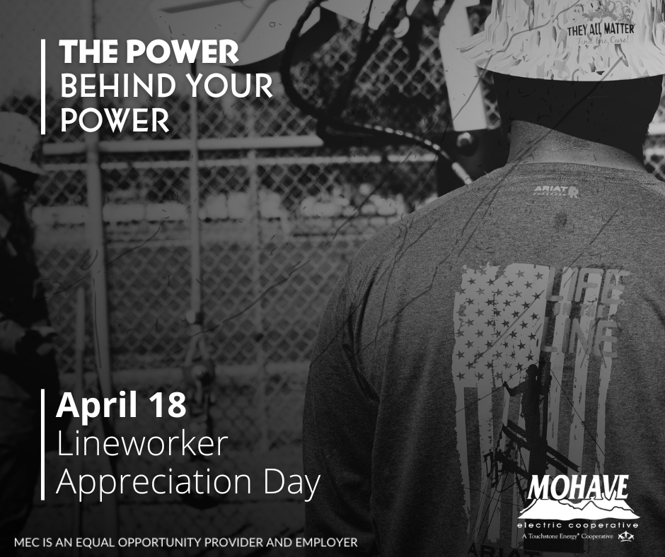 Today, we celebrate Lineworker Appreciation Day in honor of the men and women who light up our lives! Being a lineworker may not always be seen as glamorous, but it's undeniably crucial to our everyday lives. Learn about the power behind your power at currents-mec-az.newsmemory.com/?selDate=20240….