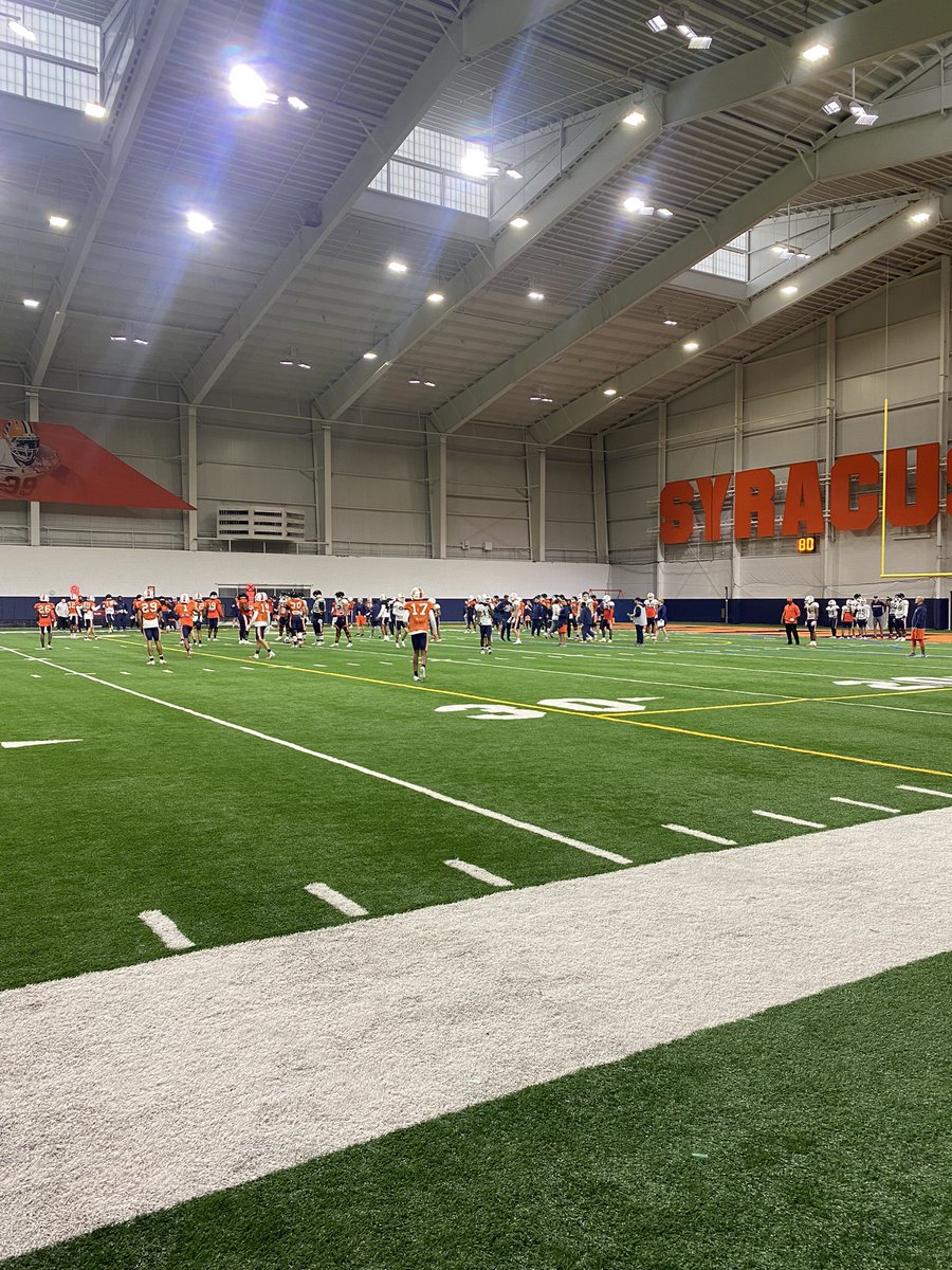 Had an amazing time at watching @CuseFootball spring practice, Thank you @FranBrownCuse for having me.