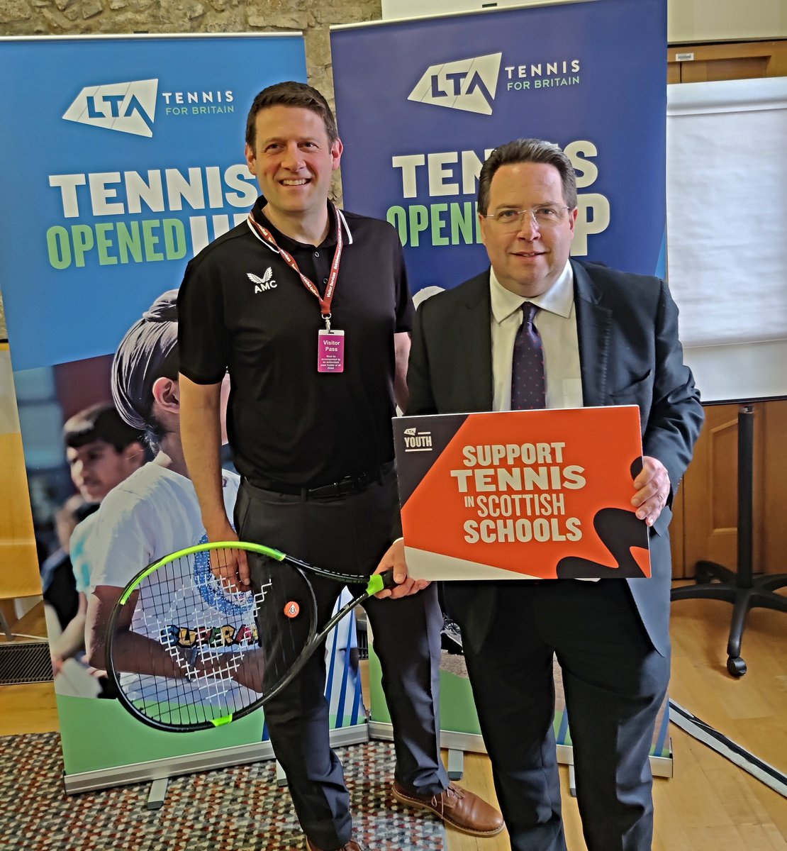 I met with the LTA and Tennis Scotland today to explore the benefits of tennis for children and how to provide every child in Scotland the chance to pick up a racket 🎾