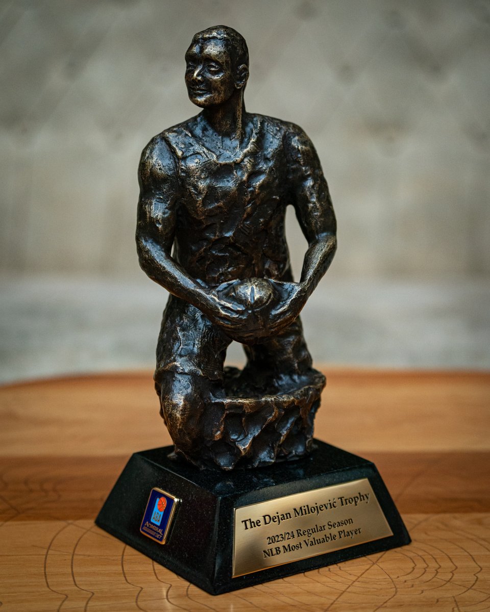 ABA_League's tweet photo. The Dejan Milojević Trophy unveiled 🏆

The trophy itself does not resemble its namesake as for us it was important that the trophy only symbolizes Milojević’s remarkable career and that it has details on it that refer to some part of Milojević’s #ABALiga  journey as well as to his greatest values and strengths.

Read the full story at: https://t.co/7omequWcTV