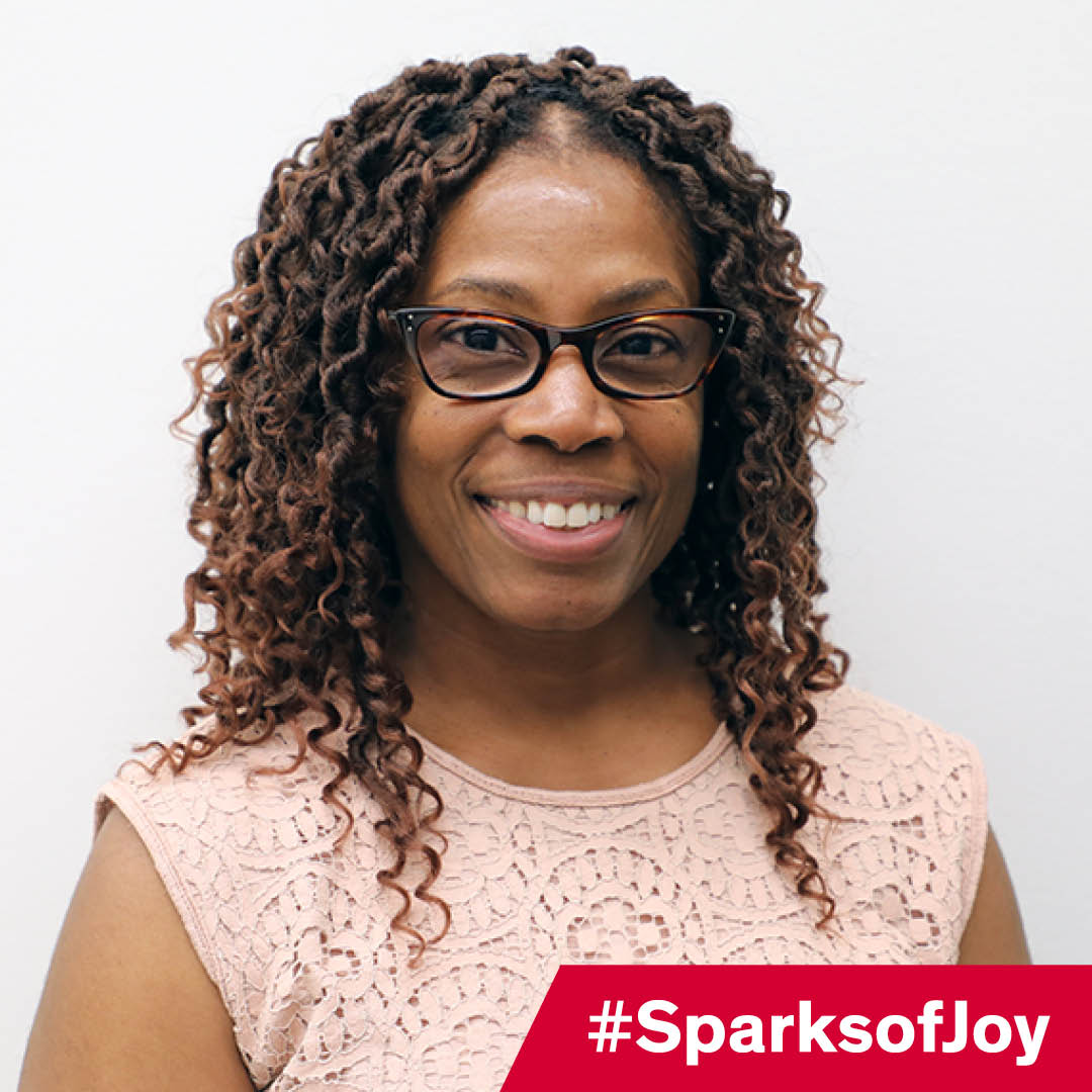 UIC_CollegeofEd's tweet photo. "What sparks the most joy for me in UIC's College of Education is when students rise to the occasion. I love when a student who has a slow start in the class excels in the end!" - Professor Dionne Danns #SparksOfJoy https://t.co/U1qC9IsQKa