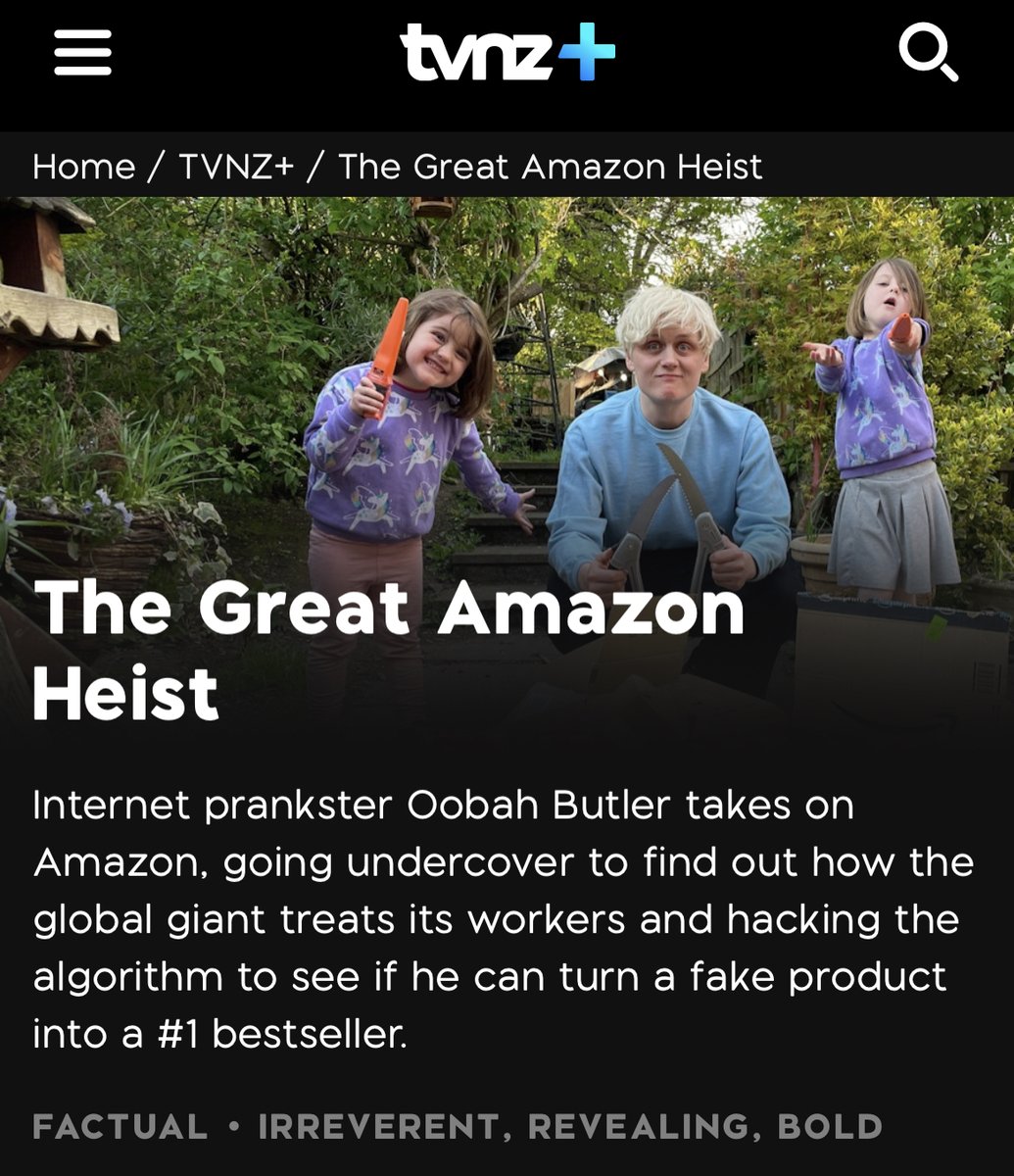 ALSO, for New Zealanders, The Great Amazon Heist is available to stream on @TVNZ. tvnz.co.nz/shows/the-grea…