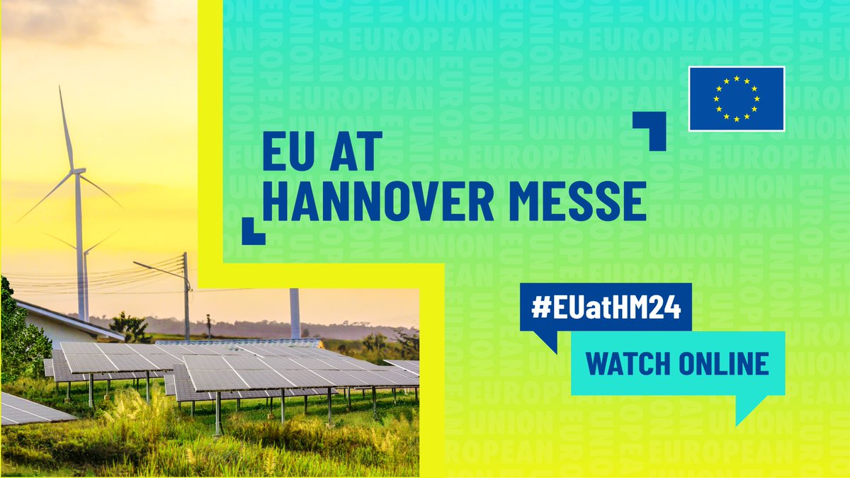 🗣️Calling all industry professionals, #SMEs,   entrepreneurs, and anyone interested in technology & innovation in the #SingleMarket 🇪🇺

Join our presentations at @hannover_messe in 🇩🇪 or online, 22-26 April, to learn how we support #EUIndustry👇
europa.eu/!XcHJ8f

#EUatHM24