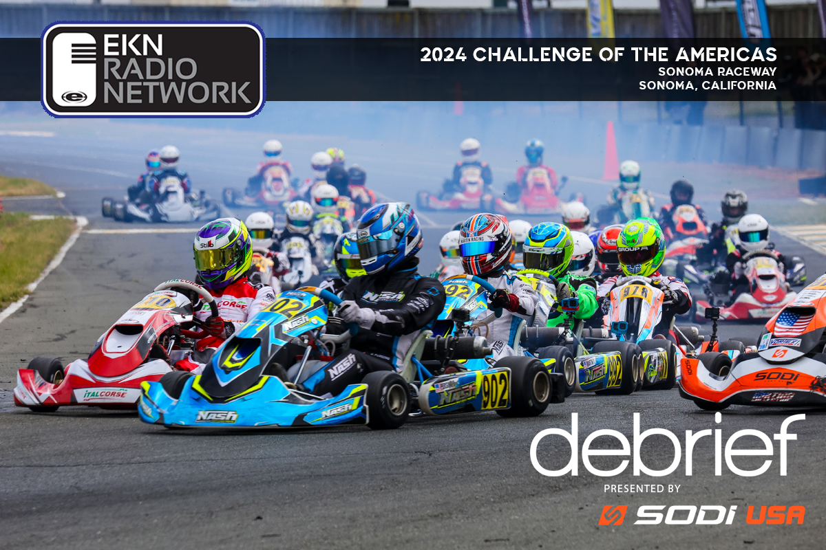 Playing on #EKNRadioNetwork is new #Debrief presented by SODI Racing USA covering Challenge of the Americas finale from Sonoma Raceway. ekartingnews.com/radio iTunes: tinyurl.com/yce9lfrh Google: tinyurl.com/y94m55gm #EKNatCOTA #TheChallenge #Sonoma #VegaTires #karting