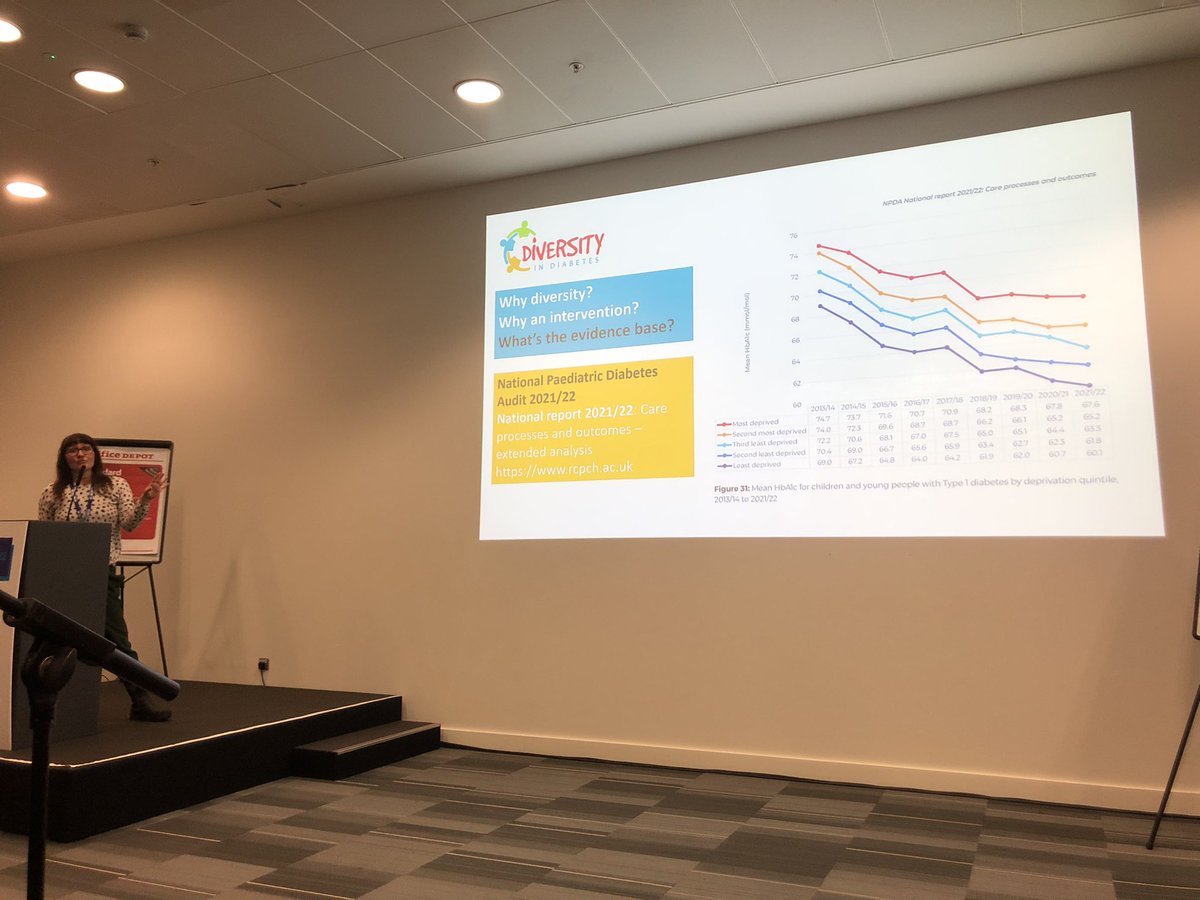 #DUKPC great talk by Dr Jess Wheeler highlighting inequalities in diabetes outcomes for children of different heritage