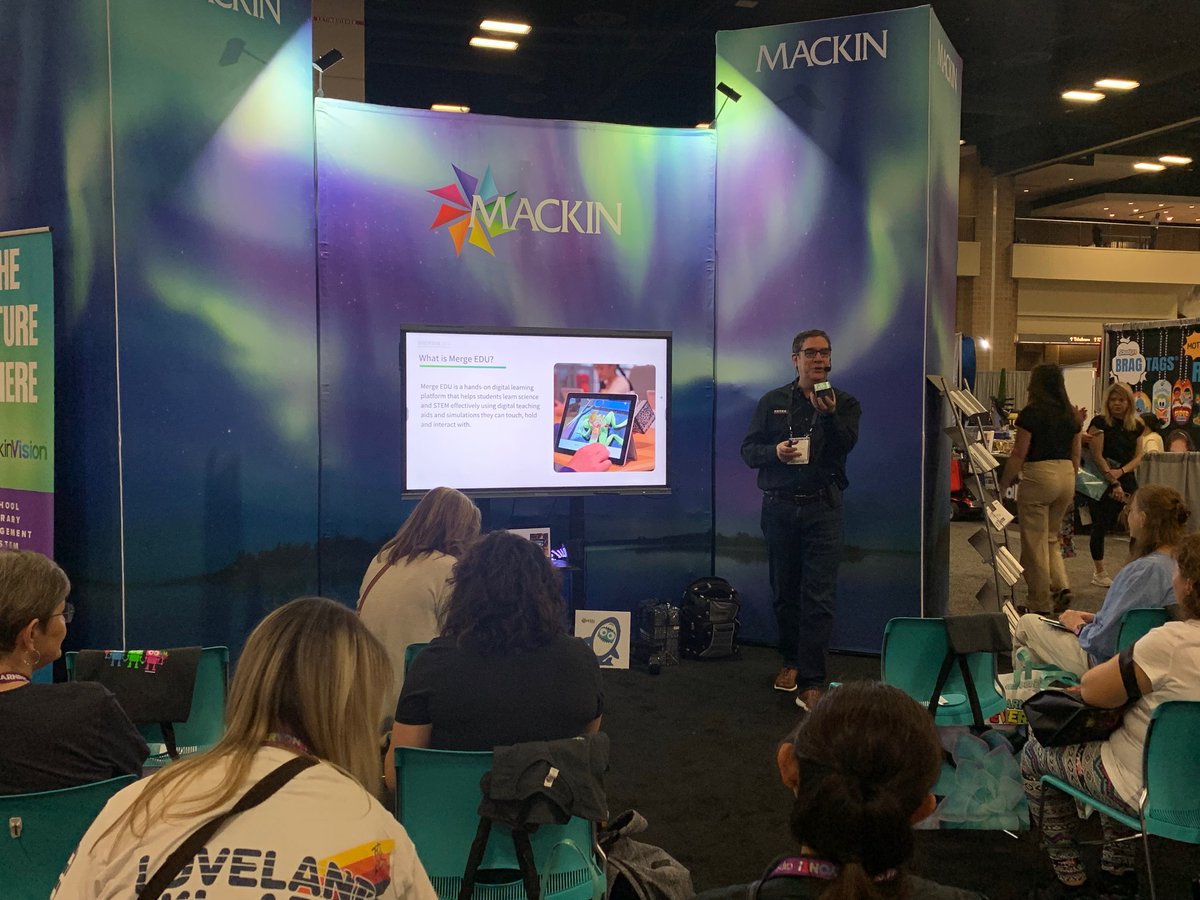 Our partner @MergeVR is showing off their cool digital learning platform at booth #1521! #txla24 Come see how they're crafting the future of play for a new generation. 🤖