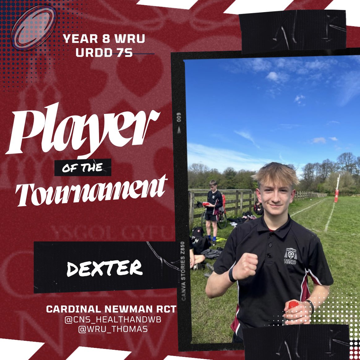 Tough overall day down at the URDD today with year 8. However, congratulations to Dexter on being awarded player of the tournament for @CNSRCT. 🏉💪🏼 @WRU_Thomas