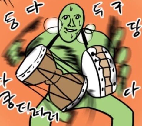Me drawing Huntbunny 