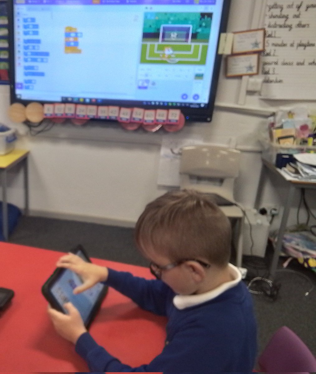 TPAYear4JB's tweet photo. We've been recreating Mrs Oye's animations in Scratch Club tonight. We love it! #TPAComputing #MrsOyeisproud @DeltaTheParks https://t.co/mv8CpxnMtL