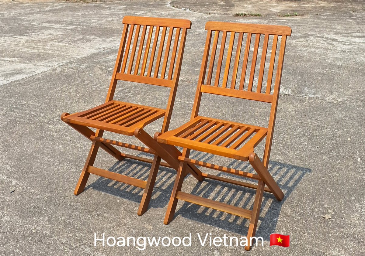 Hoangwood 2024 Outdoor Patio Balcony Bistro Folding Chair in Acacia wood 🪵 Good quality ✅️ Cheapest price👌 #hoangwood #hoangwoodvietnam #outdoorfurniture #woodenfurniture #wickerfurniture #aluminiumfurniture Tel/WhatsApp/ WeChat +84913416939 Email: hoangwoodvietnam@gmail.com