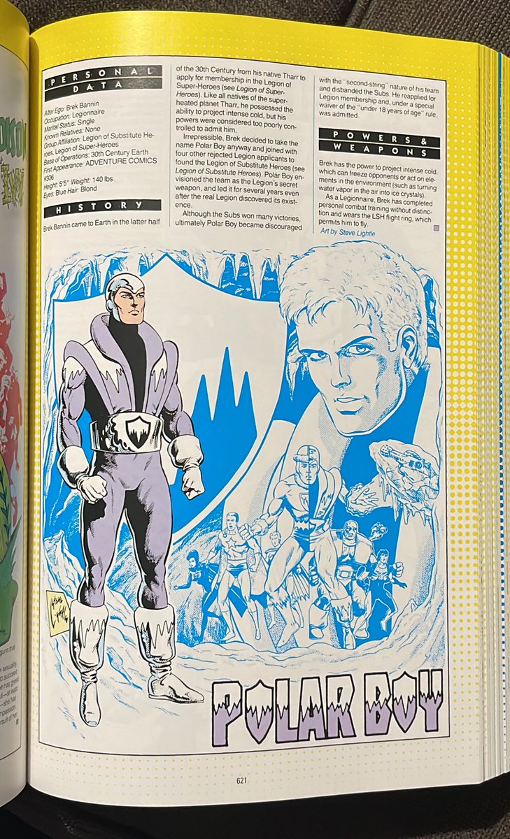 A good Thursday morning, afternoon, evening everyone! Today’s Who’s Who entry is Mr Brek Bannin, Polar Boy! How can you not love this guy. Artwork by one of the all time great Legion artists, Steve Lightle… #WhosWho #LongLivetheLegion #LegionofSuperHeroes #DCcomics #comics