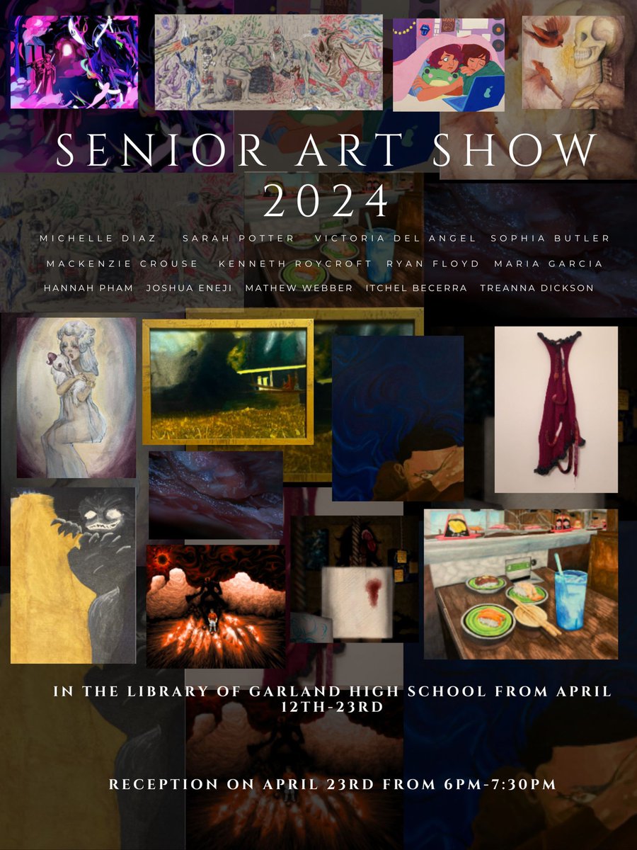Check out the work by our I.B. visual arts seniors at GHS #HighSchoolArt